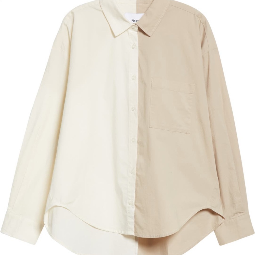 Pistola two tone button up